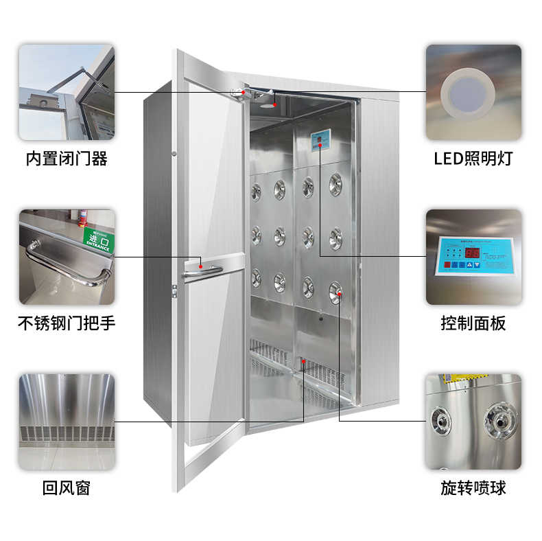 濟(jì)寧感應(yīng)多人三吹風(fēng)淋門