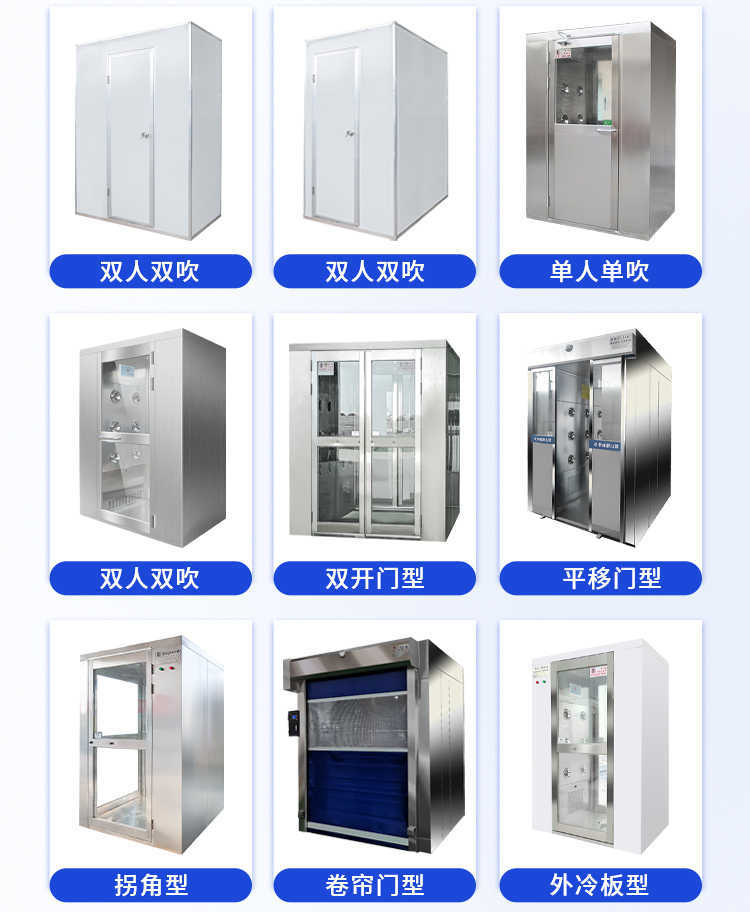 內(nèi)蒙古雙開門左右自動感應(yīng)吹淋吹淋室