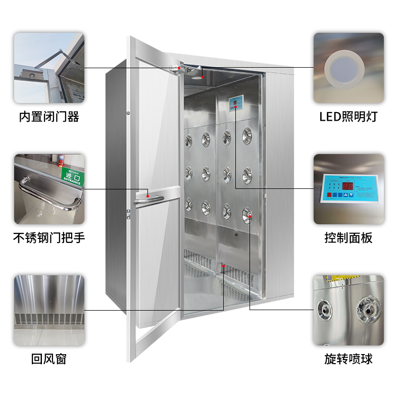 鋼板雙人雙吹風(fēng)淋室